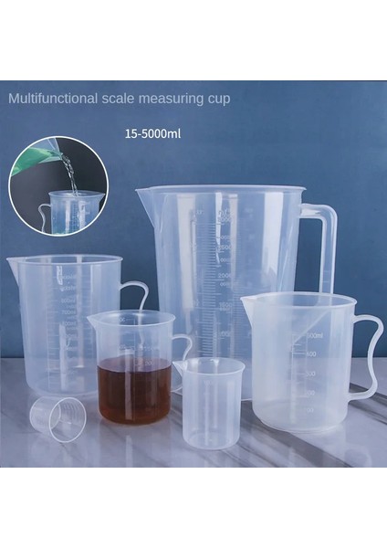 Şeffaf 250ML 250/500/1000ML Plastik Ölçüm Kapları Premium Şeffaf Ölçekli Dereceli Ölçüm Kabı Saplı Dökme Ağzı Laboratuvar Mutfak Aleti (Yurt Dışından) fiyatları