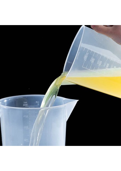100ML 3 Adet 1/3 Adet Plastik Ölçüm Kabı Şeffaf Ölçekli Beher Laboratuvarı Kimyasal Ölçüm Bardak Pişirme Kabı Sıvı Ölçü Sürahileri Mutfak Konteyner (Yurt Dışından) fırsatları