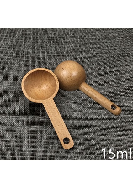03 Ahşap Ölçü Kaşığı Şeker Baharat Çay Kahve Çekirdekleri Kepçe Ahşap Ölçüm Ev Mutfak Yemek Pişirme Fırınlama Ölçüm Araçları 10/15ML 1 Adet (Yurt Dışından)