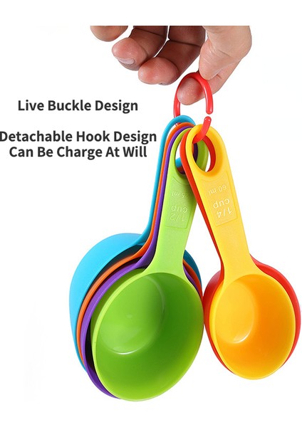 12 Adet 12 Parçalı Ölçekli Set Renkli Plastik Ölçümkaşıklar Un Ölçüm Kabı Baharat Kaşığı Mutfak Pişirme Aletleri Aksesuarları (Yurt Dışından) indirimleri