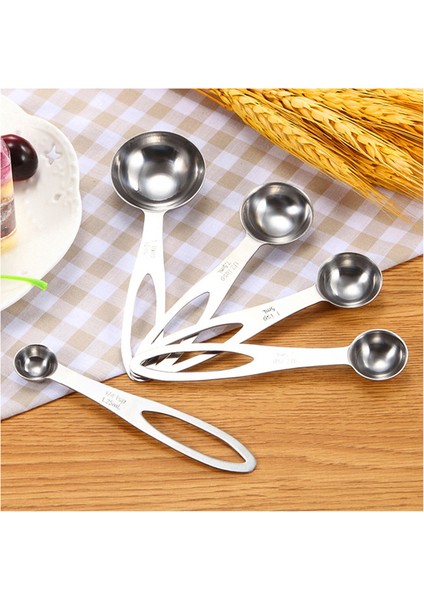 5 Adet 5 Adet/takım Paslanmaz Çelik Ölçüm Kaşığı Çok Amaçlı Gıda Sınıfı Kahve Tozu Baharat Ölçü Kaşığı Mutfak Pişirme Aksesuarları (Yurt Dışından) modelleri