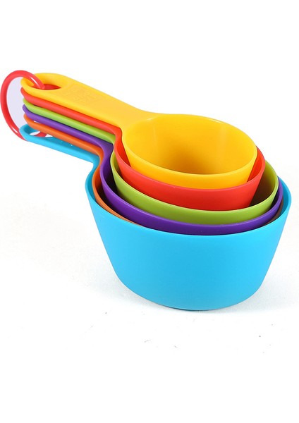 Büyük 6 Adet 12 Parçalı Set Ölçekli Renkli Plastik Ölçüm Kaşıkları Un Ölçüm Fincan Baharat Kaşığı Mutfak Pişirme Araçları Aksesuarları (Yurt Dışından) fırsatları
