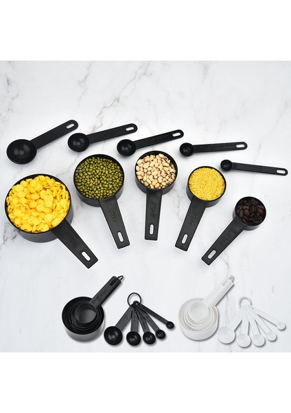 10 Adet Kaşık Bardak Siyah 5/10 Adet Ölçekli Ölçü Kaşığı Çay Kaşığı Çok Amaçlı Kaşık Kek Pişirme Unu Gıda Ölçü Kabı Ev Mutfak Pişirme Aletleri (Yurt Dışından) fiyatları