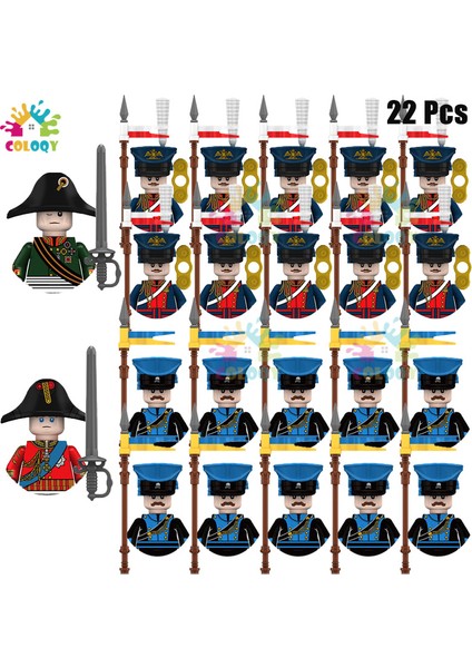 Napolyon Savaşları Asker Yapı Taşları Ikinci Dünya Savaşı Mini Aksiyon Figürleri Tüfekler Silahlar Noel Hediyeleri (Yurt Dışından)