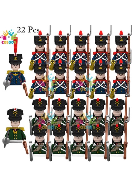 Napolyon Savaşları Asker Yapı Taşları Ikinci Dünya Savaşı Mini Aksiyon Figürleri Tüfekler Silahlar Noel Hediyeleri (Yurt Dışından)