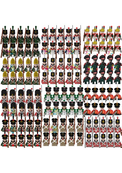 Napolyon Savaşları Asker Yapı Taşları Ikinci Dünya Savaşı Mini Aksiyon Figürleri Tüfekler Silahlar Noel Hediyeleri (Yurt Dışından) fiyatları