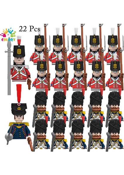 Napolyon Savaşları Asker Yapı Taşları Ikinci Dünya Savaşı Mini Aksiyon Figürleri Tüfekler Silahlar Noel Hediyeleri (Yurt Dışından)