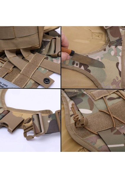 K-Kayışlar ve Ip Stili L Beden Taktik Hizmet Köpek Yelek Nefes Askeri Köpek Giysileri K9 Koşum Ayarlanabilir Boyut Eğitim Avcılık Molle Köpek Taktik Koşum (Yurt Dışından) fırsatları