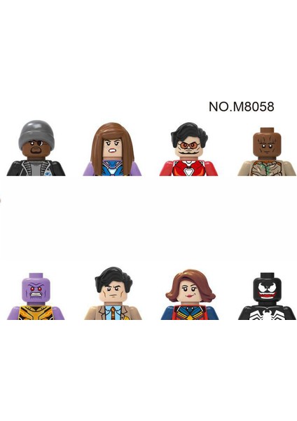 Aile Karakter Seti Yapı Taşları Eğitici Oyuncaklar Doğum Günü Hediyeleri (Yurt Dışından)