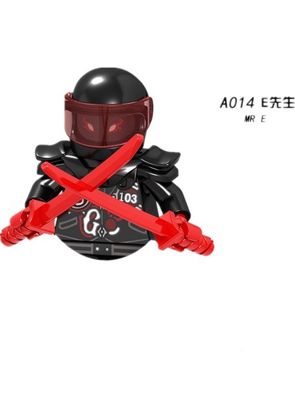 Ninja Karakter Yapı Taşları Animasyon Modeli Yapı Taşları Çocuk Oyuncakları Hediyeler (Yurt Dışından)