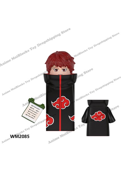 Naruto Yapı Taşları Mini Aksiyon Figürleri Montaj Oyuncakları (Yurt Dışından)