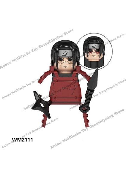 Naruto Yapı Taşları Mini Aksiyon Figürleri Montaj Oyuncakları (Yurt Dışından)