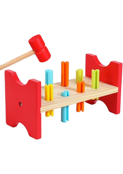 儿童益智木制玩具 趣味打桩台 早教益智 (Yurt Dışından)
