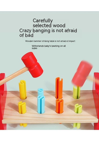 儿童益智木制玩具 趣味打桩台 早教益智 (Yurt Dışından) modelleri