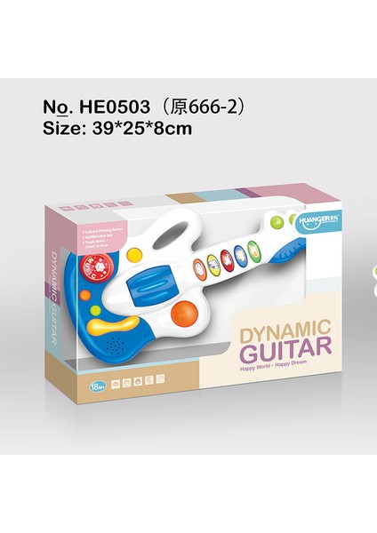 Çocuk Çok Fonksiyonlu Bebek Erken Eğitim Eğitim Simülasyonu Elektronik Müzik Gitarı (Yurt Dışından)