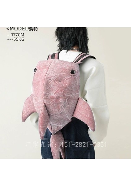 Zoo Shark Sırt Çantası Balina Erkek ve Kadın Okul Çantası Sırt Çantası Amerikan Çok Yönlü (Yurt Dışından)