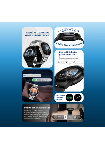 Watch Hx-4 Pro Akıllı Saat Apple iPhone ve Android Tüm Telefonlara Uyumlu fiyatları