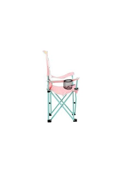 Unicorn Şekilli Çocuk Kamp Sandalyesi - %100 Polyester, Su Geçirmez, Taşıma Çantalı, Bardak Bölmeli, Pembe fiyatları