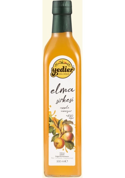 Alıç Sirkesi 500 ml + Yedier Elma Sirkesi 500 ml