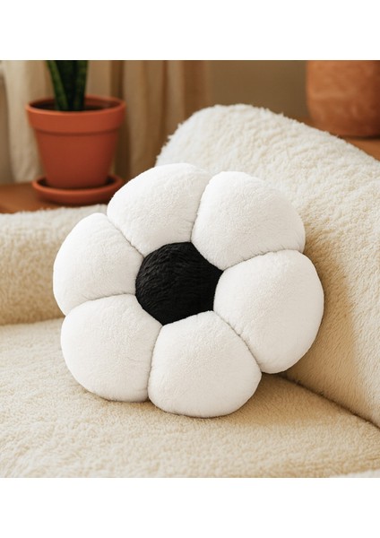 Peluşçu Papatya Dekoratif Peluş Yastık Minder Kırlent