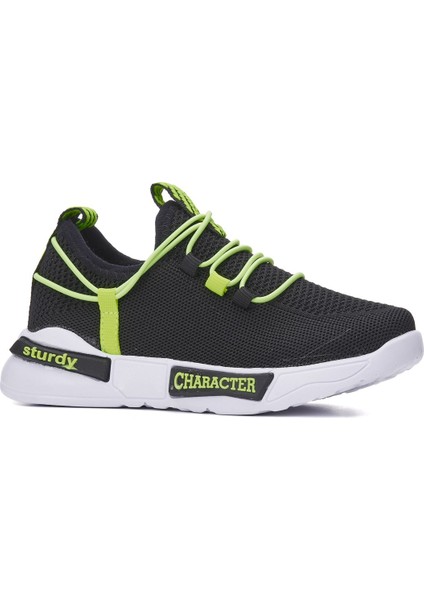 Çocuk Hafif Spor Ayakkabı Esnek Bağcıklı Günlük Rahat Sneaker 4017