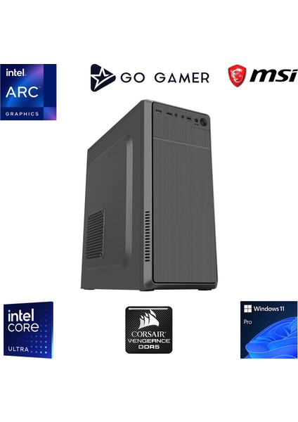 U05D Intel Core Ultra 5 225 / 32GB Ddr5 5200MHZ / 1tb Nvme SSD 5000-3600MB-SN Gen4 / Msı 27" 100Hz / Windows 11 Pro Iş Bilgisayarı fiyatları