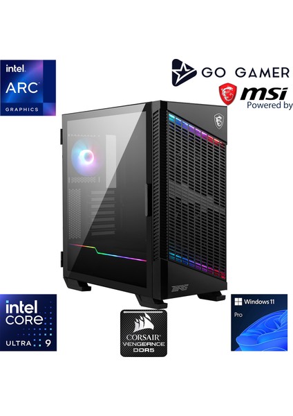 CR55 Intel Core Ultra 9 285K / Z890 / 64GB Ddr5 6000MHZ / 1tb 14200-14100MB-SN Nvme Gen5 SSD / Intel Arc Xe2 / 360MM Sıvı Soğutma / Windows 11 Pro / Cpu Render Iş Istasyonu