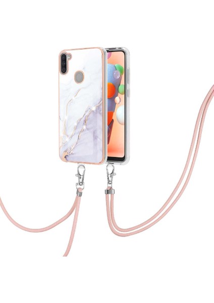 Samsung Galaxy A11 Mermer Tampon Anti-Scratch Yumuşak Crossbody (Yurt Dışından) fiyatları