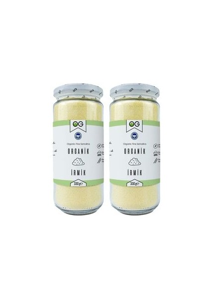 2'li Organik İrmik 330 Gr