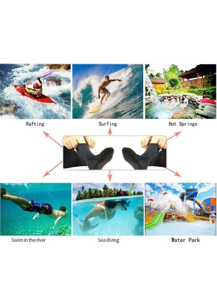 3mm Neopren Dalış Yüzme Sörf Rafting Ayakkabı Çorapları (Yurt Dışından) modelleri