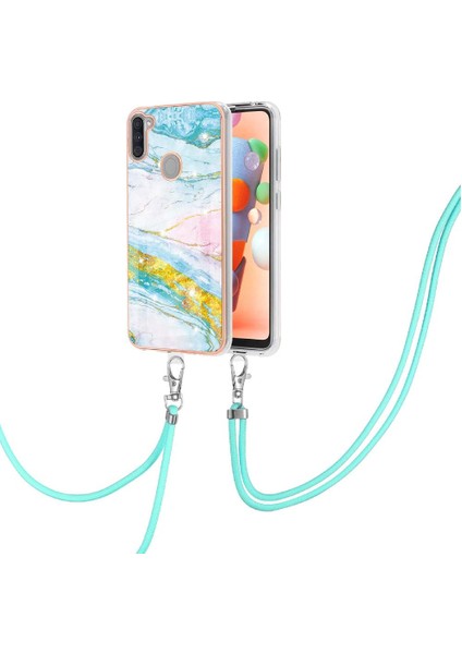 Samsung Galaxy A11 Mermer Tampon Anti-Scratch Yumuşak Crossbody (Yurt Dışından) fiyatları