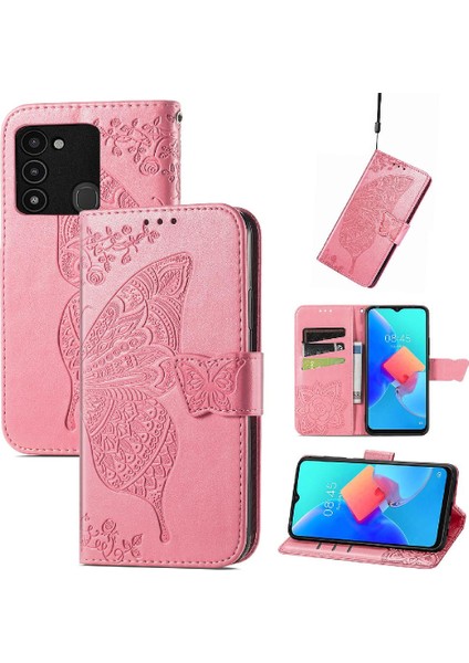 Tecno Spark 8c Iş Cüzdan Kelebek Çok Renkli Kanat Için Kılıf (Yurt Dışından) fiyatları