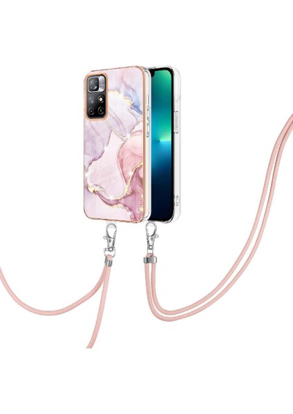 Xiaomi Poco M4 Pro 5g Için Crossbody Kordon Askısı Mermer Anti-Scratch (Yurt Dışından)