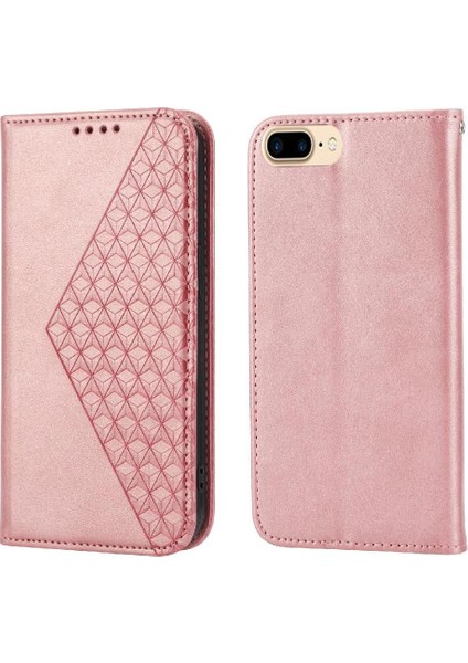 IPhone 7 Için Flip Case Artı/8 Artı Eşkenar Dörtgen Şekli El Kayışı Günlük Kullanım (Yurt Dışından)