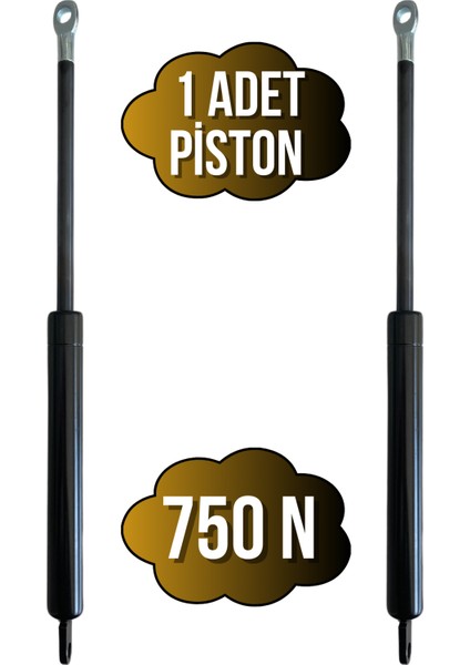 Yatak Makası Pistonu Baza Açılır Makası PISTONU(750N Piston)(Tek Kişilik)(Siyah)
