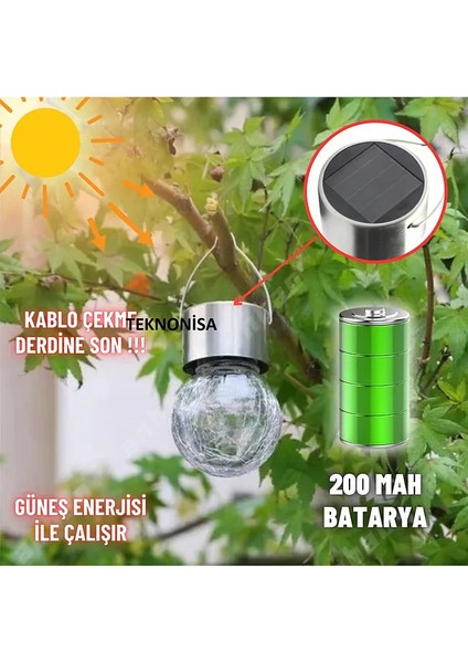 1ADET Sarkıt Günerş Enerjili Gün Işığı Solar Bahçe Aydınlatması Ampül Görünümlü fiyatları