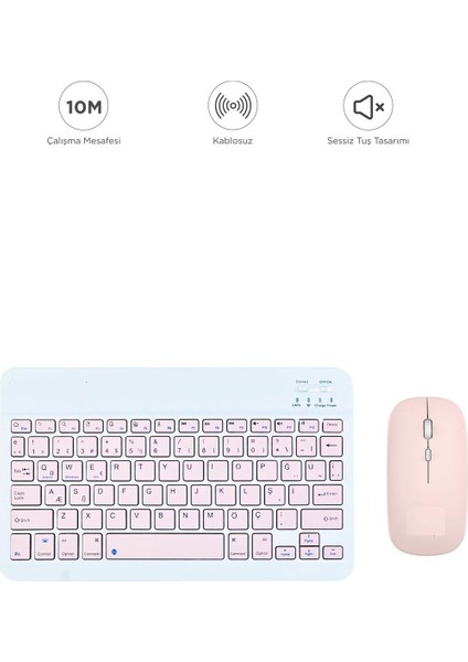 Tmk-04 Bluetooht Kablosuz Klavye Mouse Seti