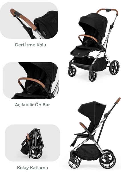 Snap Autofold Travel Sistem Bebek Arabası Darkness Black indirimleri