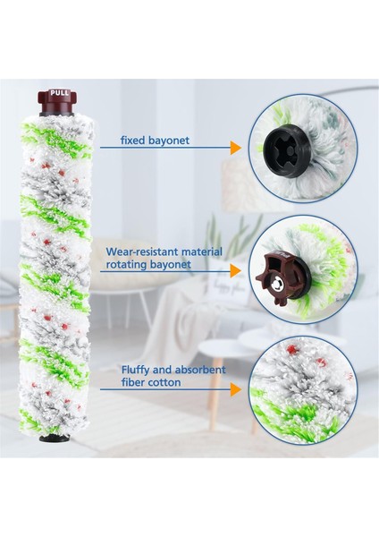 Bissell Crosswave Pet Pro Çok Yüzeyli Fırça Rulosu 1868 Vakum Filtresi 1866 Için 8 Adet Fırça Filtresi Yedeği (Yurt Dışından) indirimleri