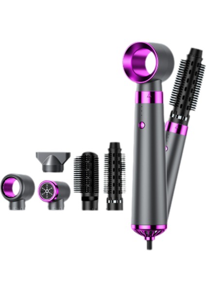 5'i 1 Arada Saç Kurutma Makinesi Otomatik Bukle Makinesi Çok Işlevli Saç Düzleştirici Negatif Iyon Bukle Makinesi Saç Kurutma Makinesi Şekillendirme Seti, B(Us) (Yurt Dışından)