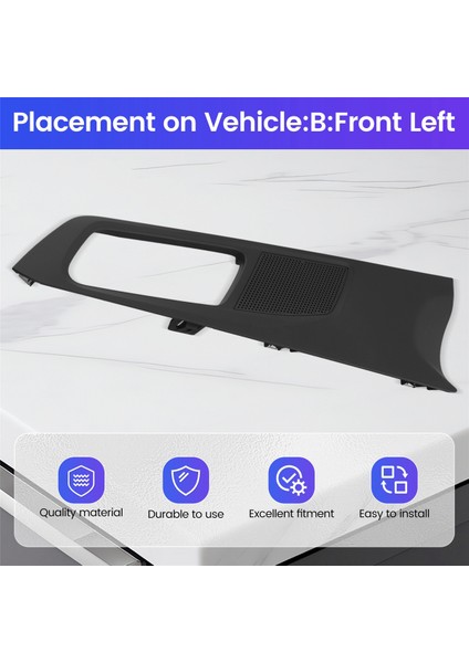 Peugeot 308S Yeni 308 T9 Yeni 408 T93 Kapı Iç Döşeme Paneli Kol Döşeme Kapağı Kontrolör Döşeme Kapağı 98011479ZD,B (Yurt Dışından) indirimleri