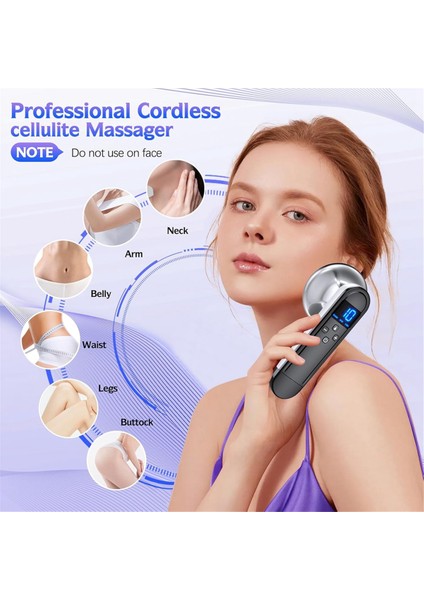 Vücut Şekillendirme Makinesi - Profesyonel El Tipi Kablosuz Selülit Masaj Aleti - Karın, Boyun, Bacaklar, Kalça, Kollar Için Uygun (Yurt Dışından) indirimleri