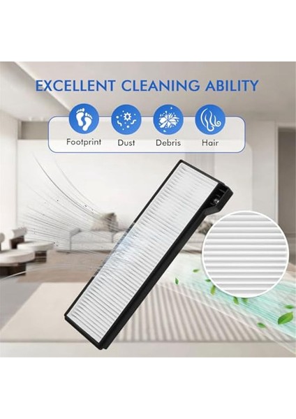 Eufy X10 Pro Omni Robot Süpürge Için Yedek Parçalar, 2 Silindir Fırça, 8 Yan Fırça, 6 Hepa Filtre, 6 Paspas, 6 Toz Torbası (Yurt Dışından) modelleri