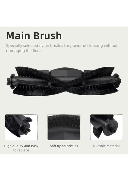 Tikom G8000 / G8000 Pro, Honiture G20 Pro, Laresar Evol 3 3s Yedek Parçaları Için 2 Adet Ana Fırça (Yurt Dışından) indirimleri