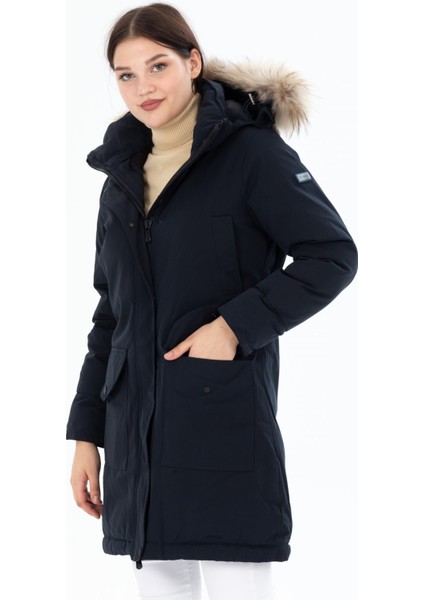 Kadın Uzun Çıkarılabilir Kürk Kapşonlu Dolgulu Rüzgara Dayanıklı Su Itici Şişme Mont 8645 fiyatları