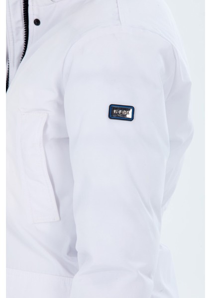 Kadın Uzun Çıkarılabilir Kürk Kapşonlu Dolgulu Rüzgara Dayanıklı Su Itici Şişme Mont 8645