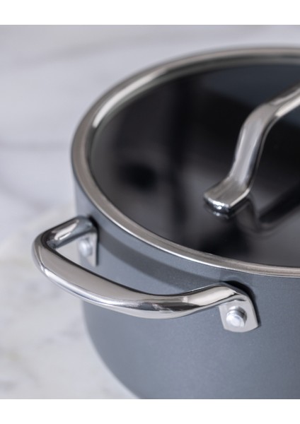 Titanium Profesional Derin Tencere - Antrasit - 18 cm modelleri