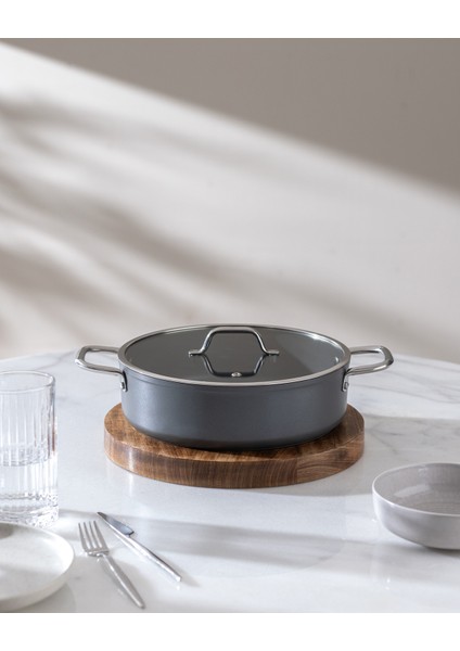 Titanium Profesional Karnıyarık Tenceresi - Antrasit - 26 Cm