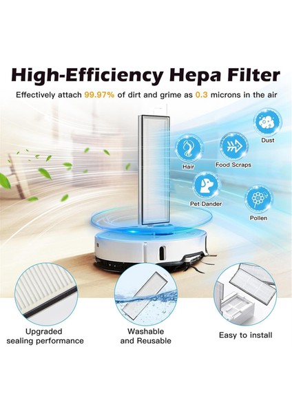 Roborock S8 Maxv Ultra Robot Süpürge Için Aksesuar Seti Ana Yan Fırça Hepa Filtre Paspas Bezi Toz Torbaları (Yurt Dışından) indirimleri