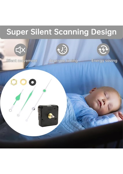 Sessiz Saatler Kiti Kuvars Saat Mekanizması Değiştirme Kiti, Sessiz Motor ve Akreplerle Kendin Yap Duvar Saati Onarım Parçaları (Yurt Dışından) indirimleri